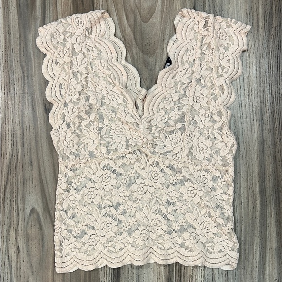 Zara Tops - Zara Cream Lace Top